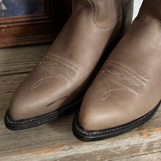 Grey / Brown Texas Cowboy Boots - Women’s 8