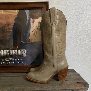 Grey Clouds Cowboy Boots - Women’s 6.5