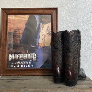 Dark Brown Texas Cowboy Boots - Women’s 6.5