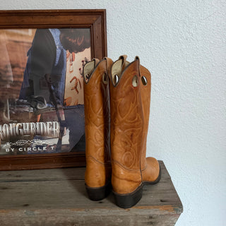 70s Brown Texas Cowboy Boots - Women’s 7 / 6.5