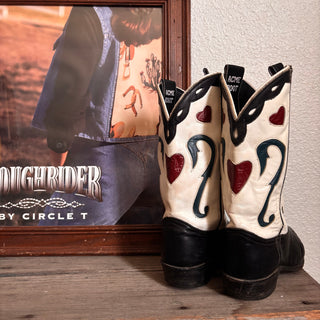 Acme 50s Heart Cowboy Boots, Women’s 7