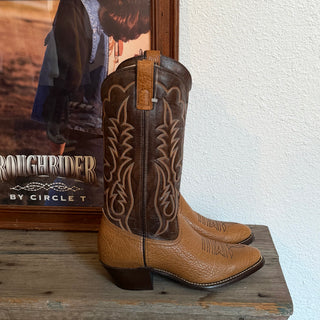 Brown Texas Cowboy Boots - Men’s 8.5 / Women’s 10