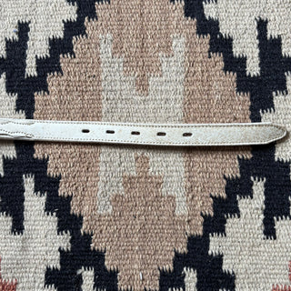 White Nocona Concho Belt - Sizes 27” - 30”