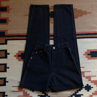 Vintage Black Silverlake Wranglers 24 inch waist for Women