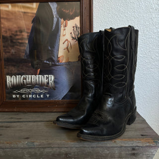 Black Texas Cowboy Boots - Men’s 8 / Women’s 9.5