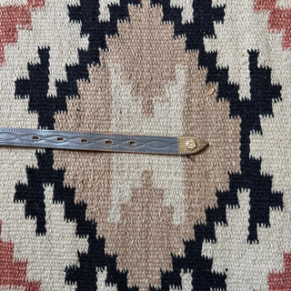 Grey Leather Western Belt - 24” - 27”