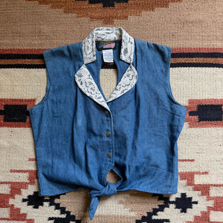 Denim Cowgirl Top - Medium