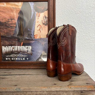 Brown Texas Cowboy Boots - Youth 4.5 / Women’s 6