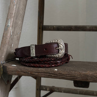 Brown Braided Belt - Sizes 27” - 30”