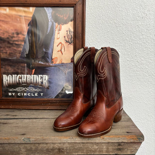 Brown Texas Cowboy Boots - Youth 4.5 / Women’s 6
