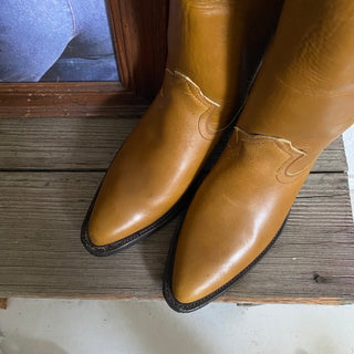 Brown Texas Cowboy Boots - Men’s 6.5 / Women’s 8