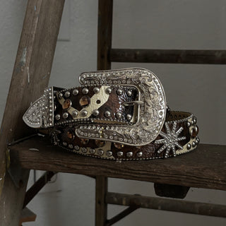 Bedazzled Bling Belt - 35” - 38”