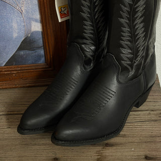 Matte Black Texas Cowboy Boots - Women’s 7