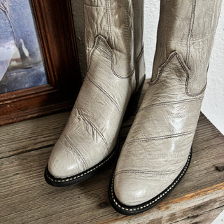 Eel skin Cowboy Boots - Women’s 6