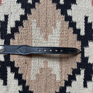 Navy Concho Belt - 30” - 32”