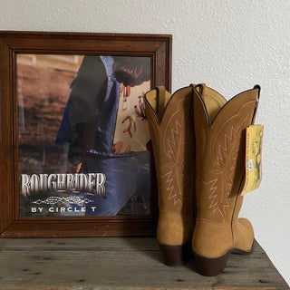 Honey Suede Texas Cowboy Boots - Women’s 6, 6.5, 7 & 7.5