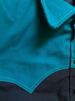 Turquoise Winter Cowboy Jacket - Small