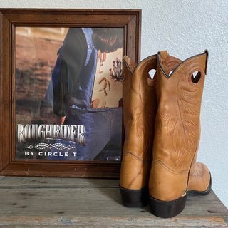 Marbled Leather Cowboy Boots - Women’s 11