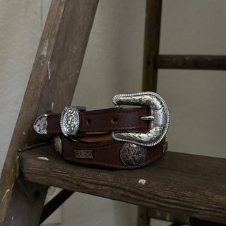 Nocona Flower Concho Belt - 23” - 26”