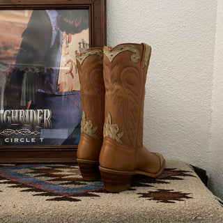 Ostrich Style Texas Cowboy Boots - Women’s 5.5