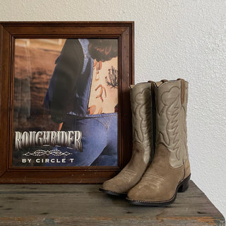 Tan Suede Cowboy Boots - Women’s 6.5