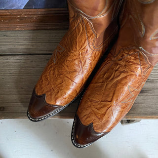 Black Toe Texas Cowboy Boots - Men’s 9 / Women’s 10.5