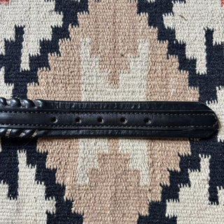 Twisted Black Belt - Sizes 25” - 27”