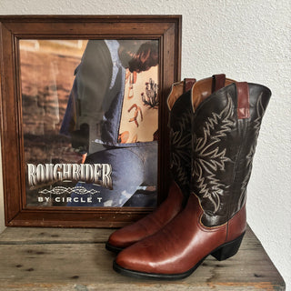 2 Tone Texas Cowboy Boots - Men’s 9 & 10 / Women’s 10.5 & 11.5