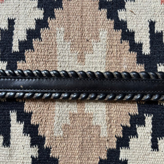 Twisted Black Belt - Sizes 25” - 27”
