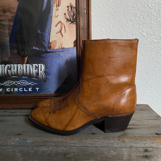 Marbled Texas Cowboy Boots - Men’s 10 / Women’s 11.5