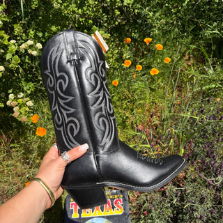 Black Texas Cowboy Boots - Women’s 7