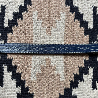 Blue Western Stitched Belt - Sizes 33” - 36”