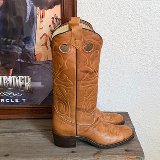 70s Brown Texas Cowboy Boots - Women’s 6