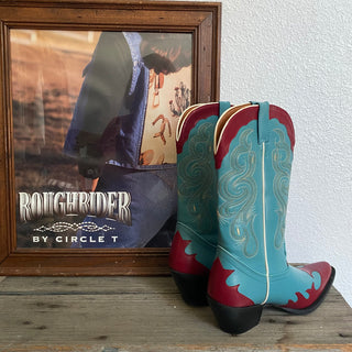 Pink & Blue Cowboy Boots - Women’s 7.5