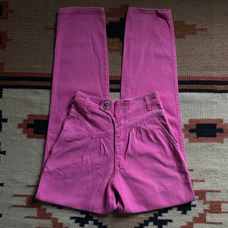 Vintage Classic Hot Pink Wranglers 26 inch waist