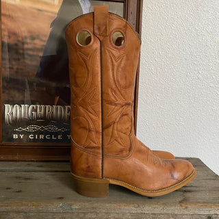 Brown 70s Cowboy Boots - Men’s 9 D / Women’s 10.5