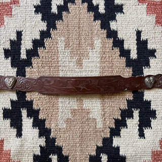 Western Heart Concho Belt - 26” - 29”