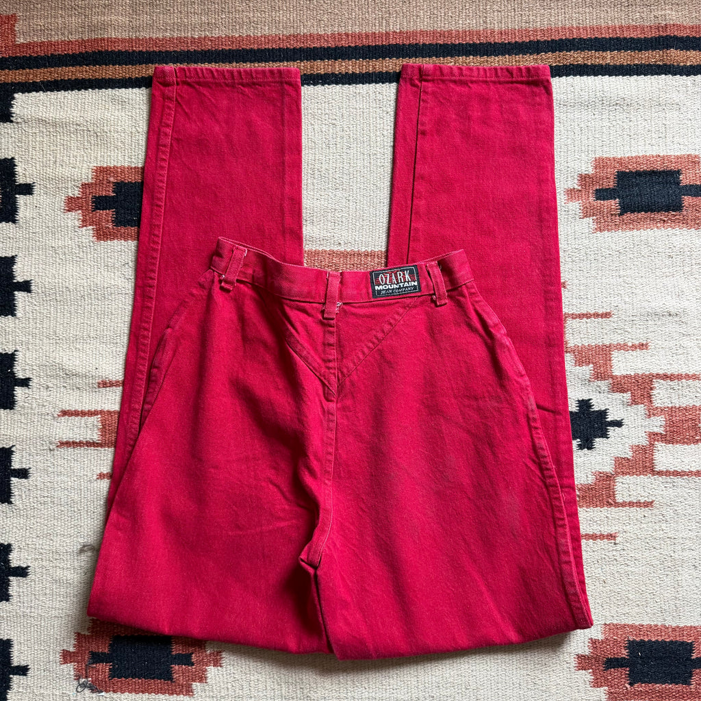 Red Ozark Mountain Jeans 25”