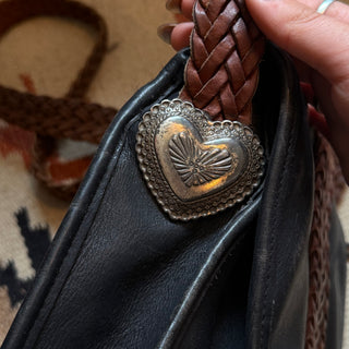 Heart Concho Leather Cowgirl Purse
