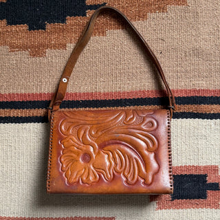 1950s Tooled Leather Cowgirl Purse