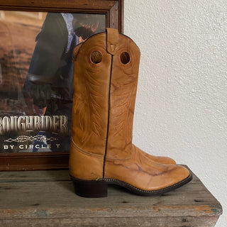 Marbled Leather Cowboy Boots - Women’s 11