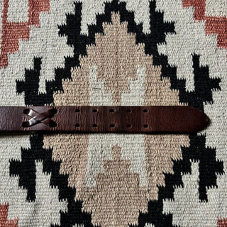 Double Prong Leather Belt - 36” - 39”