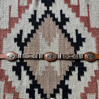 Brown Concho Belt - Sizes 25” - 28”