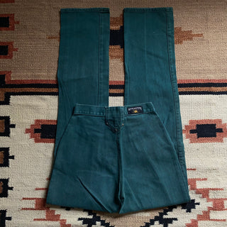 Vintage Forest Green Rockies 26 inch waist for Women