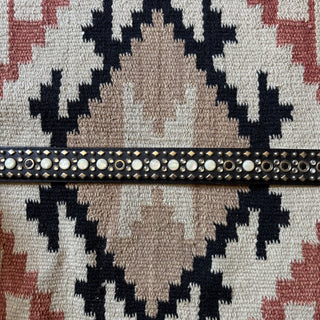 Bejeweled Leather Belt 31” - 34”