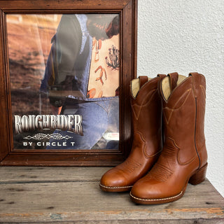Brown Texas Cowboy Boots - Youth 5.5 / Women’s 7