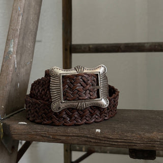 60s Square Buckle Belt - Sizes 22” - 29”