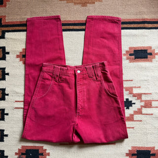 Vintage Pinkish Red Silverlake Wranglers 28 inch waist for Women