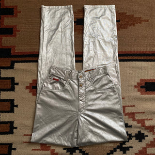 Vintage Pleather Rodeo Lawmans 26 inch waist