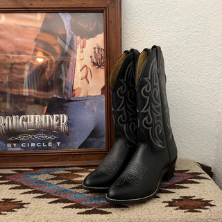 Black Texas Cowboy Boots - Women’s 7